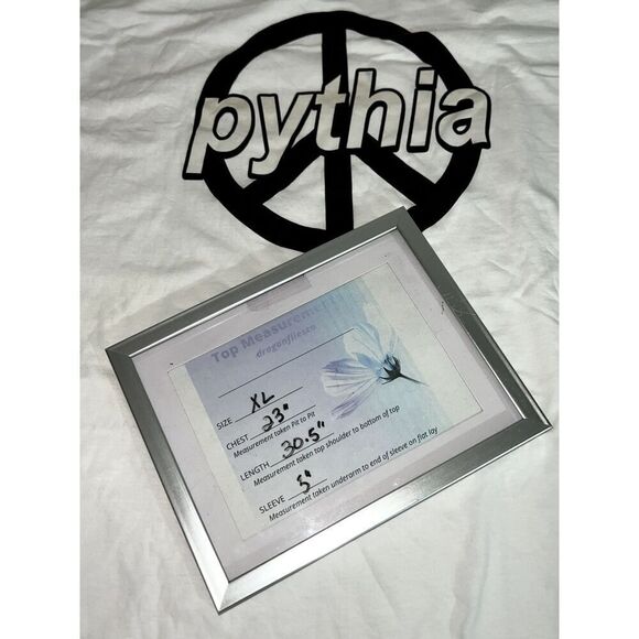 Pythia Clothing White Graphic Short Sleeve Casual Fit T-shirt (XL) - Picture 6 of 6